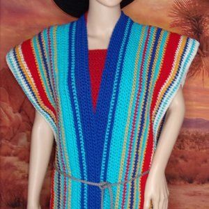 Southwest Serape ruana